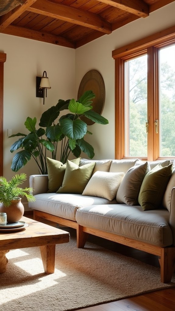 soothing earthy color palette