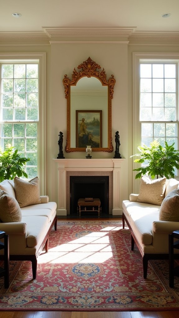 symmetrical living room design