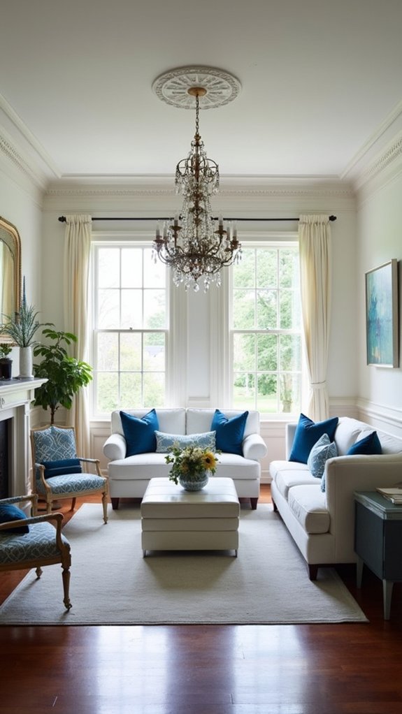 timeless blue and white