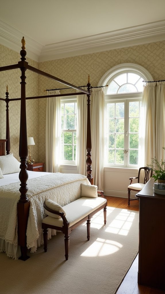 timeless colonial wallpaper elegance