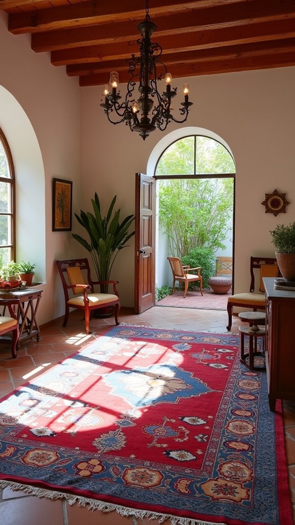 vibrant rugs enhance spaces