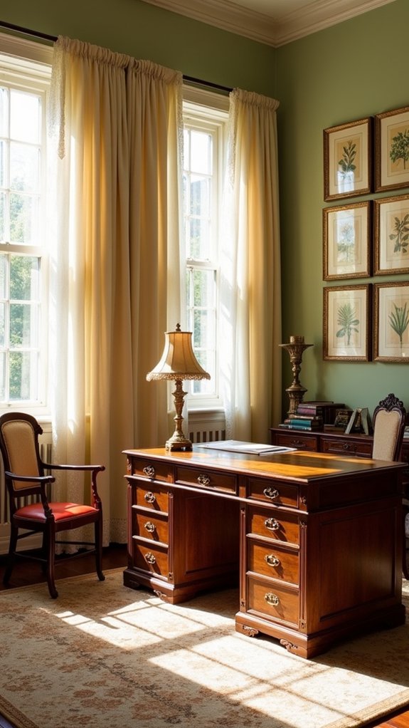 vintage desk inspires creativity
