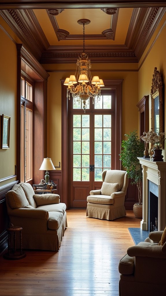wainscoting and crown molding