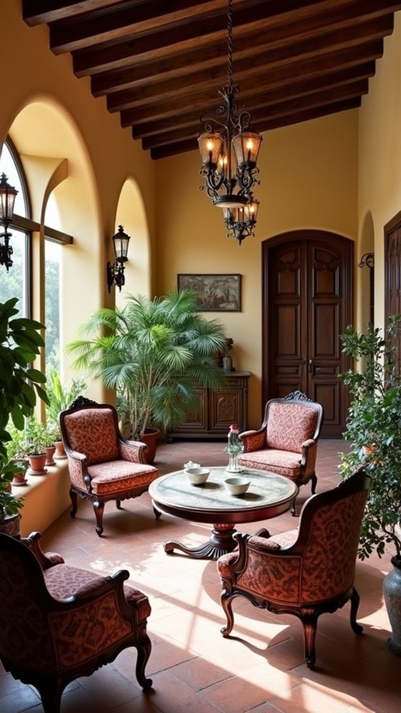 warm vintage spanish decor