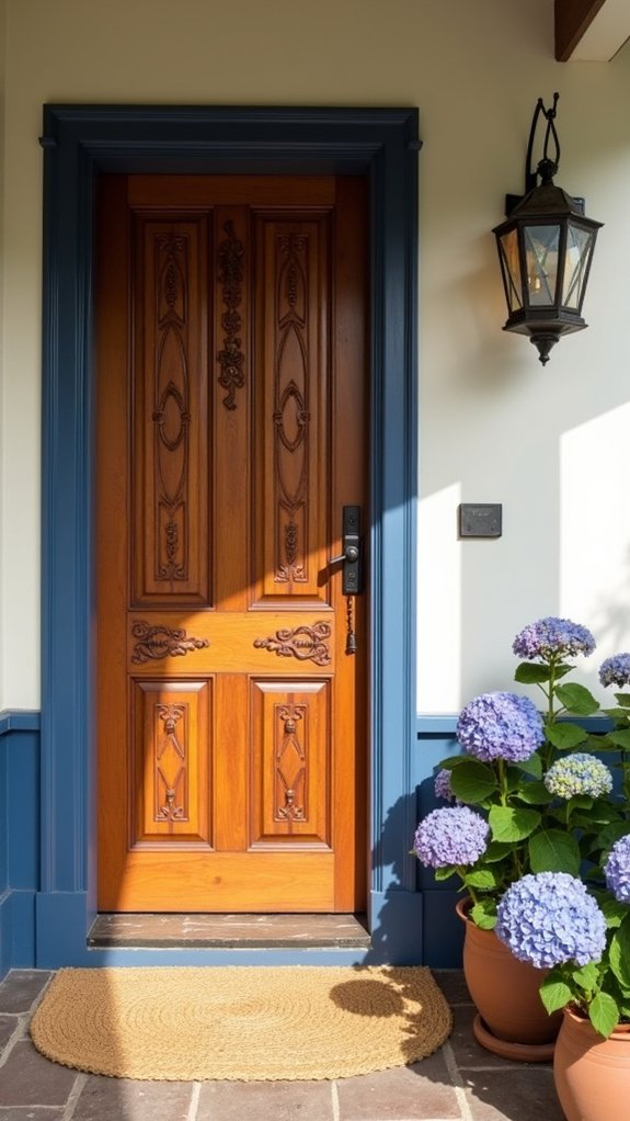 welcoming dutch inspired entryway design