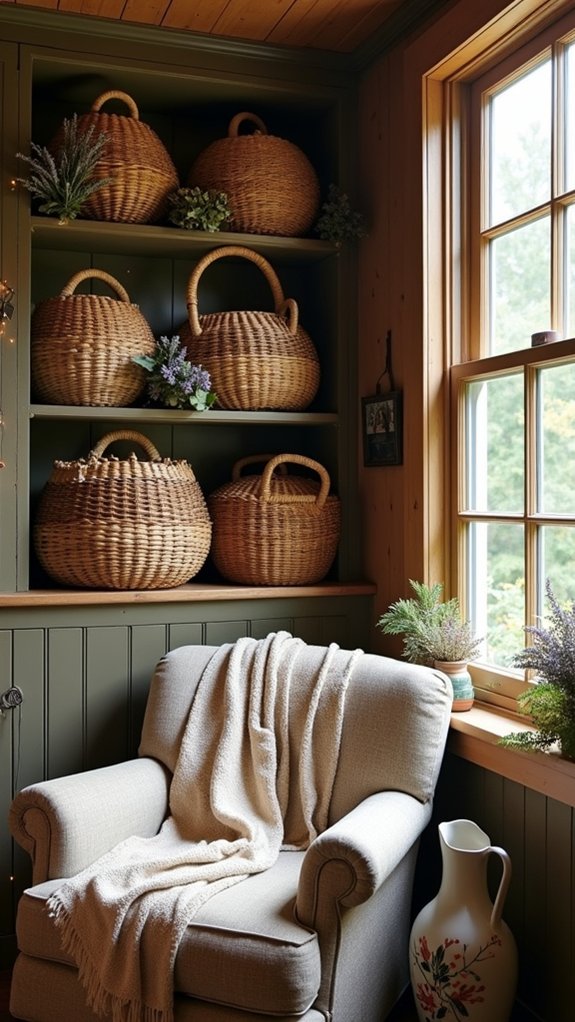 woven baskets for storage