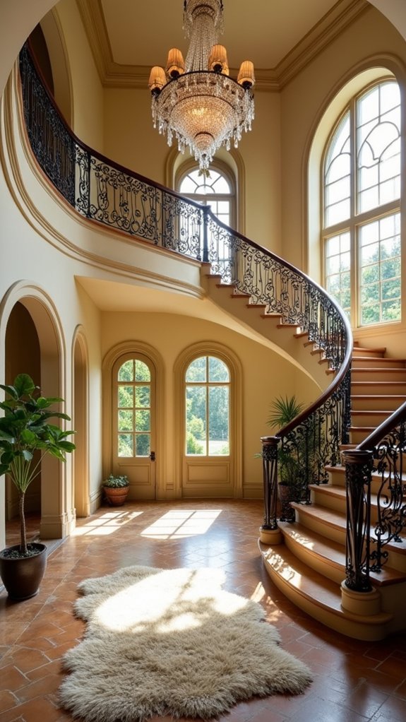 wrought iron entryway elegance