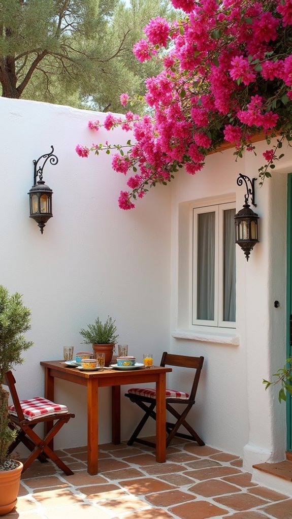 airy mediterranean whitewashed walls