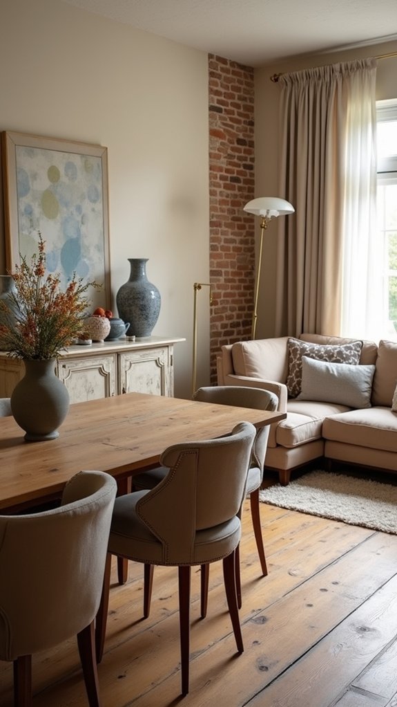 antique furniture adds character