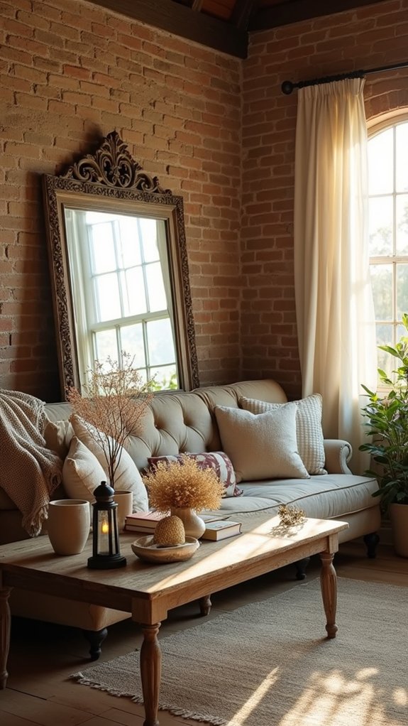 antique mirrors enhance spaces