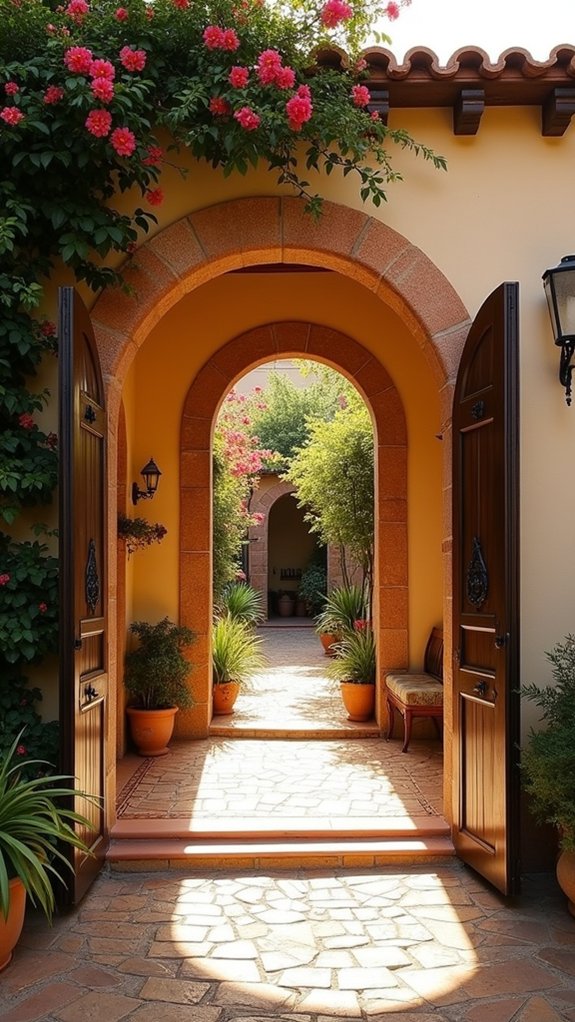 arched doorways create charm