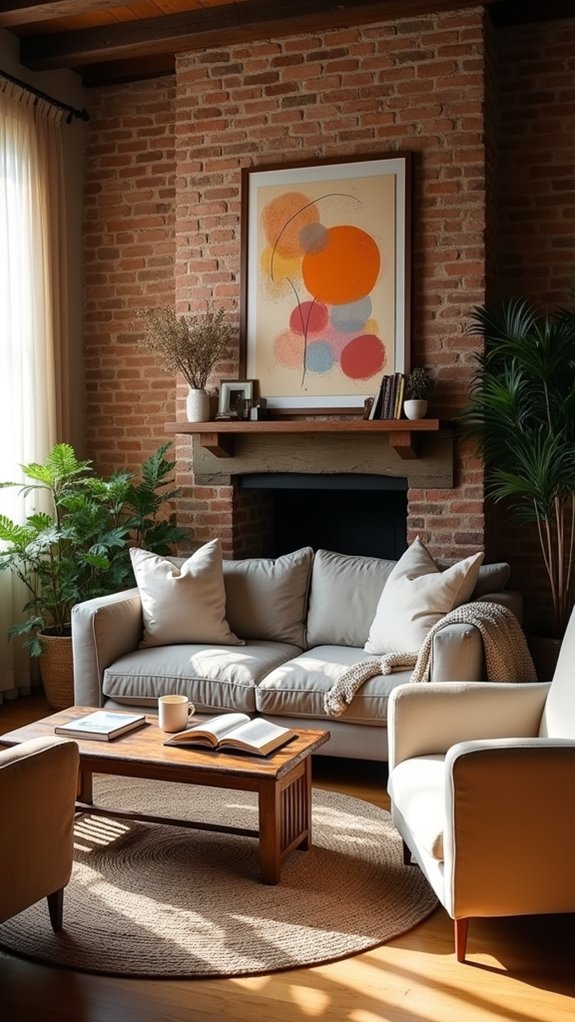 bold artwork creates warmth