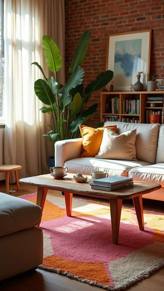 bold rugs define spaces