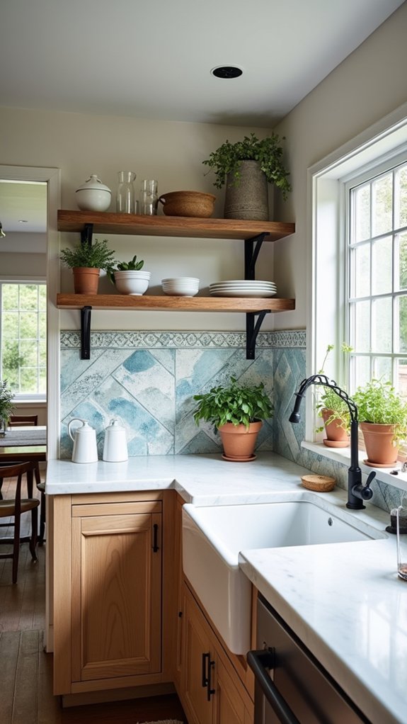 bold tile statement backsplash
