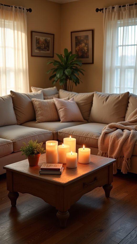 candlelit cozy atmosphere enhancement
