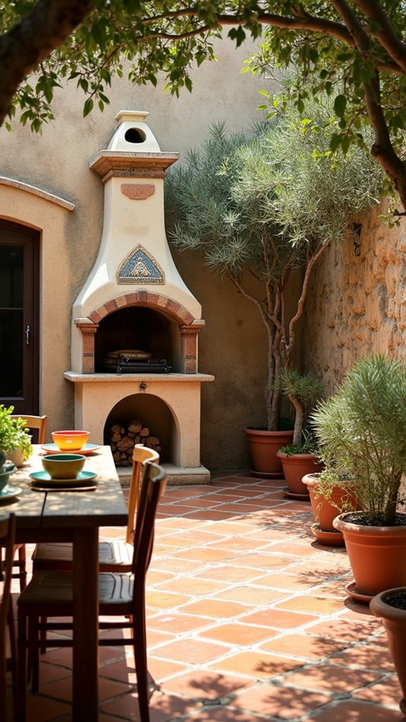 chic mediterranean outdoor grilling
