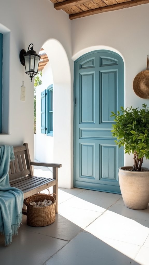 coastal blue and white