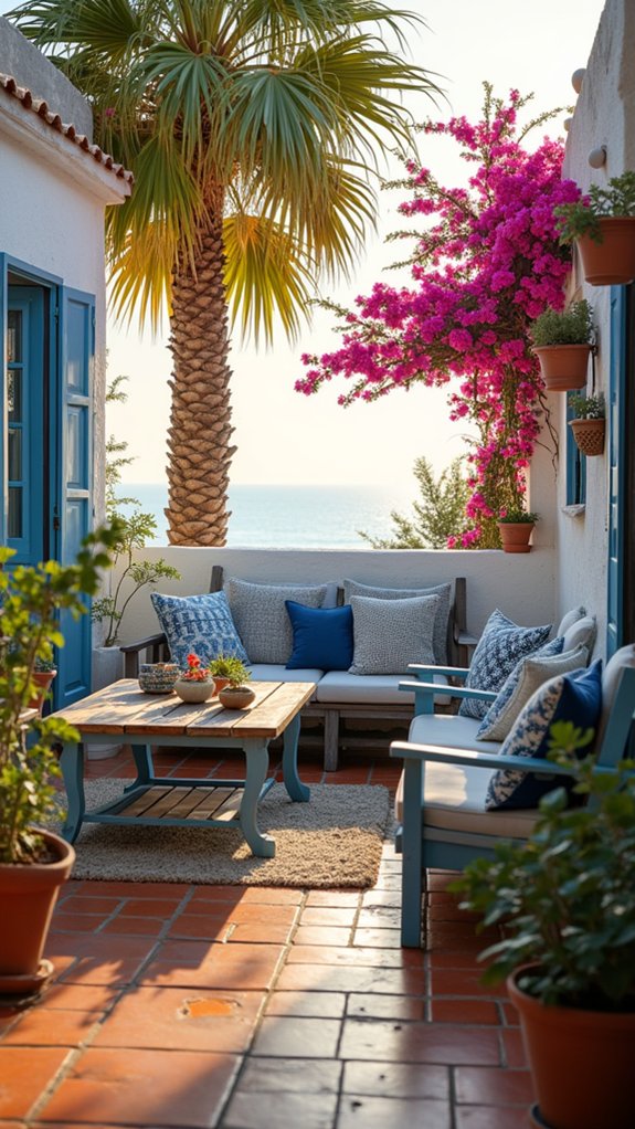 coastal blues and whites