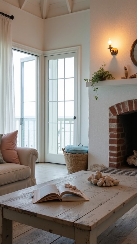 coastal charm with sconces