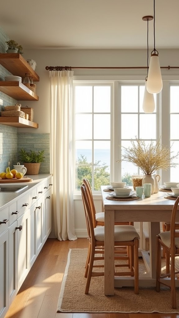 coastal kitchen natural textures
