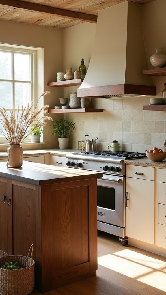 cozy kitchen with warm tones