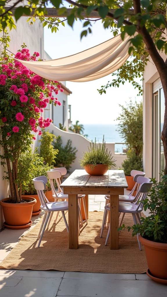 cozy outdoor living space