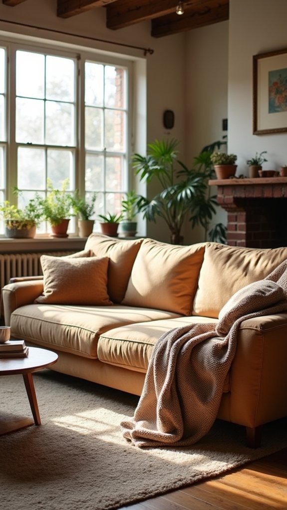 cozy oversized sofa retreat
