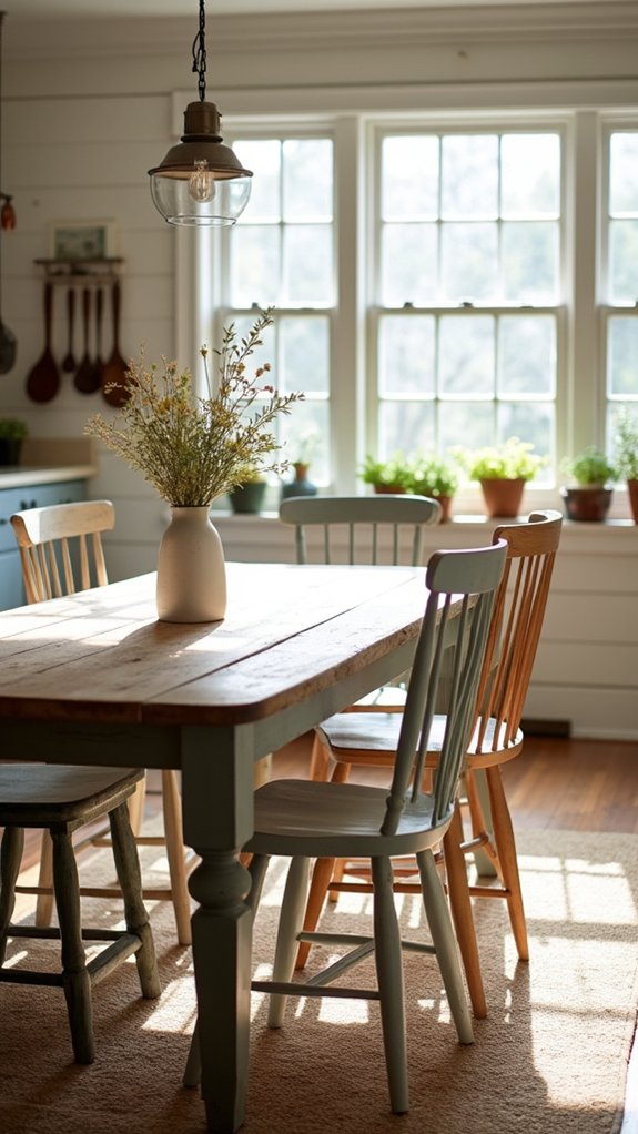 cozy rustic dining chairs