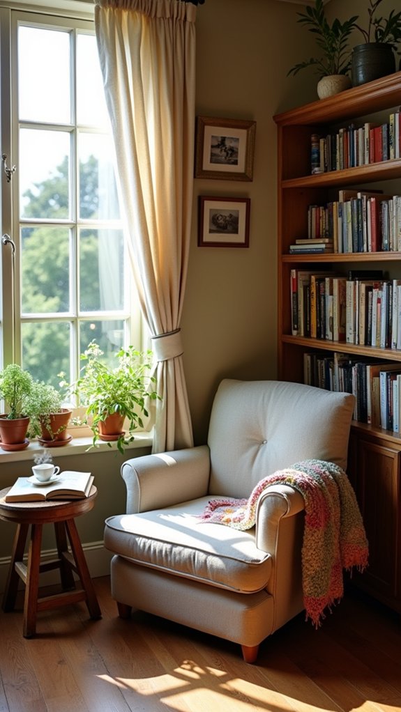 cozy sanctuary for reading