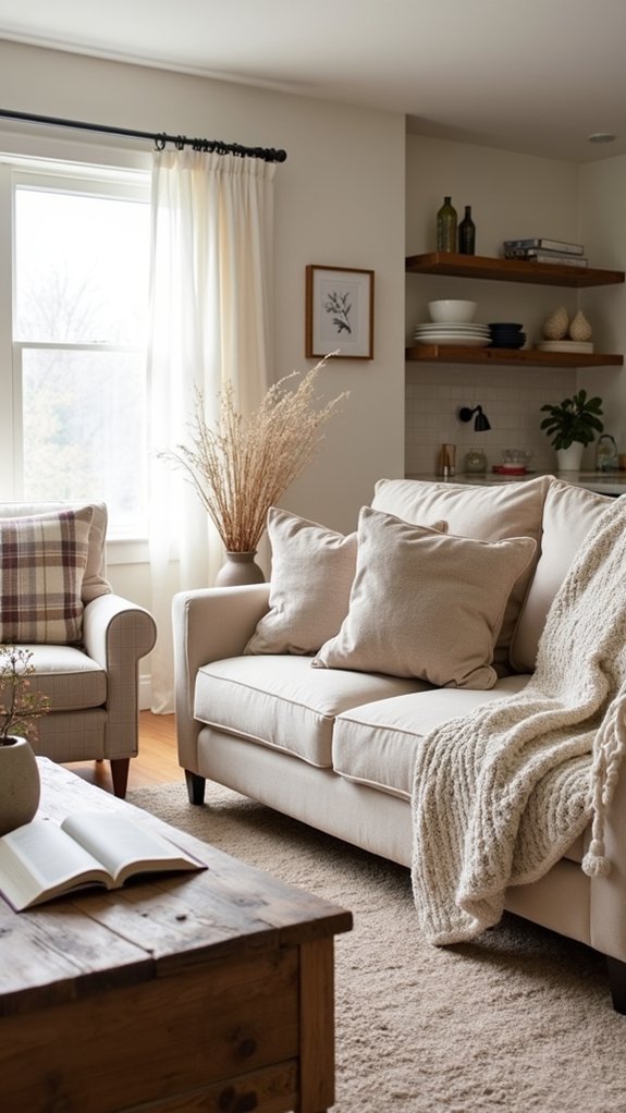cozy textiles create warmth