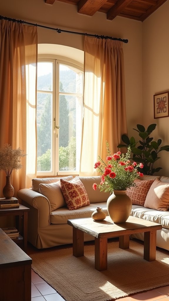 cozy textured fabric layers