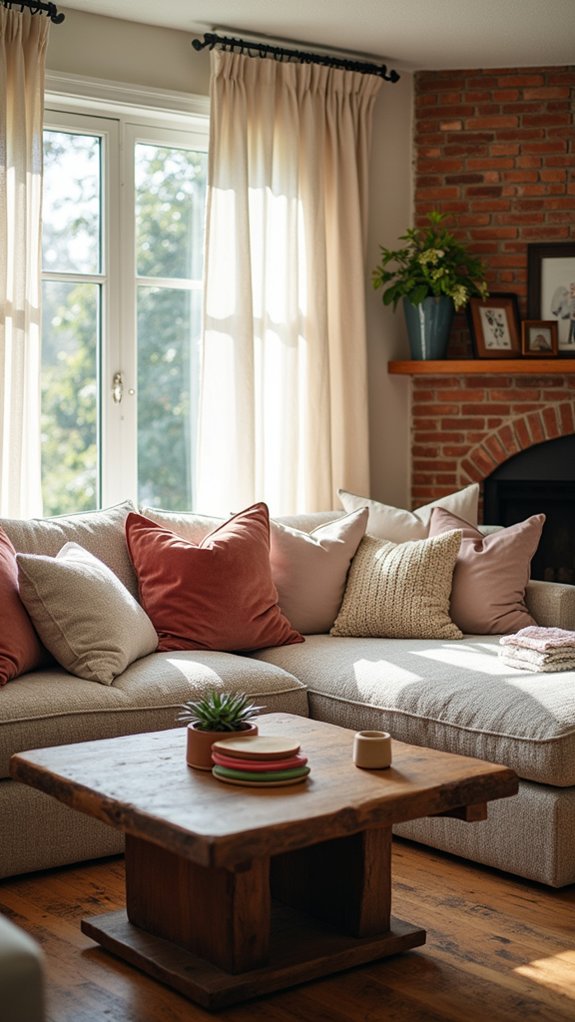 cozy throws and pillows