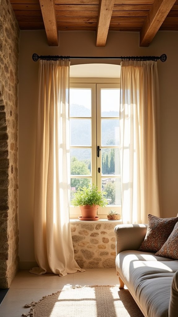 customizable curtain rods enhance decor