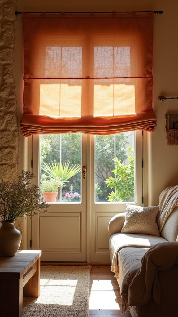 customized modern roman shades