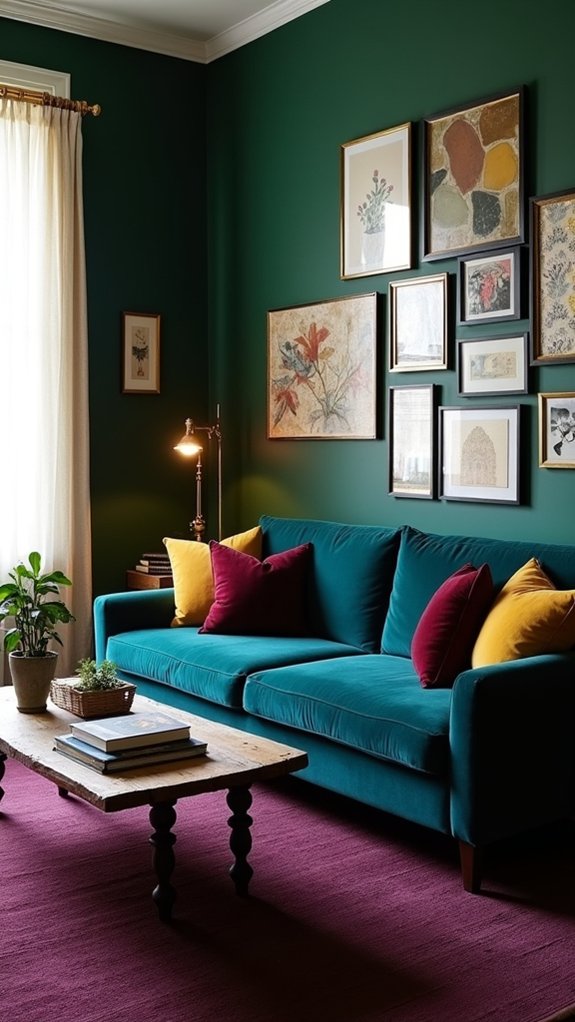 deep jewel tones elegance