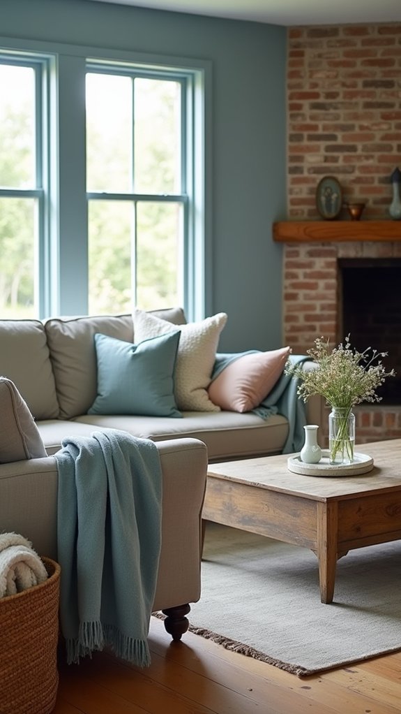 dusty blue for tranquility