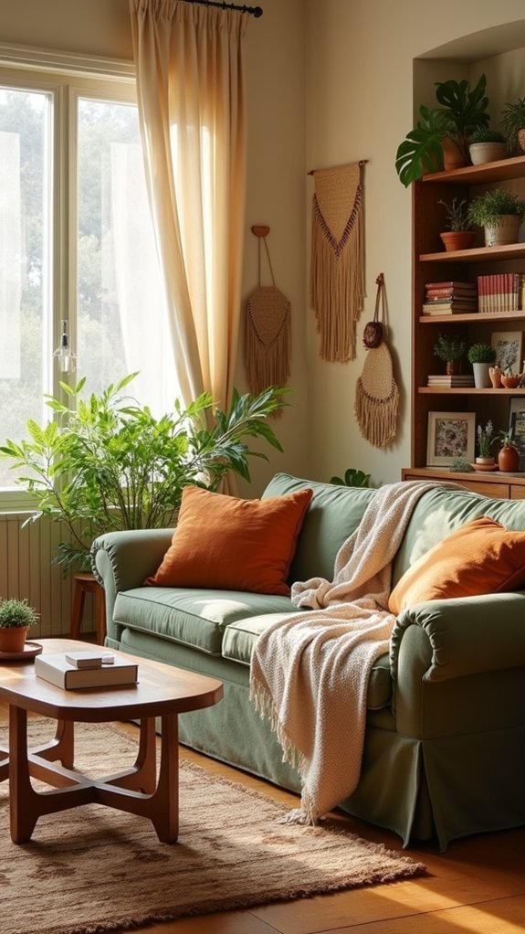 earthy colors create tranquility