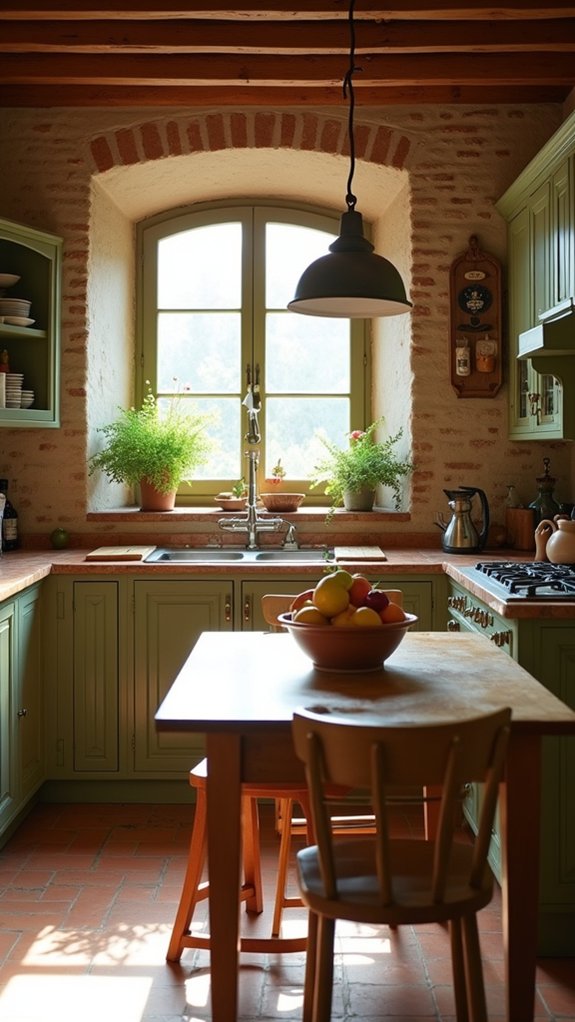earthy mediterranean kitchen colors
