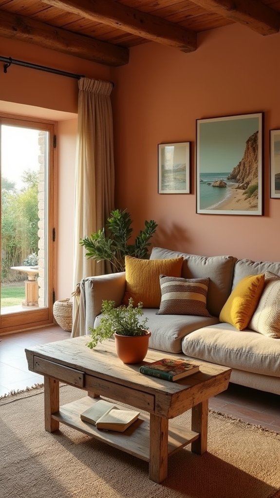 earthy tones textured fabrics