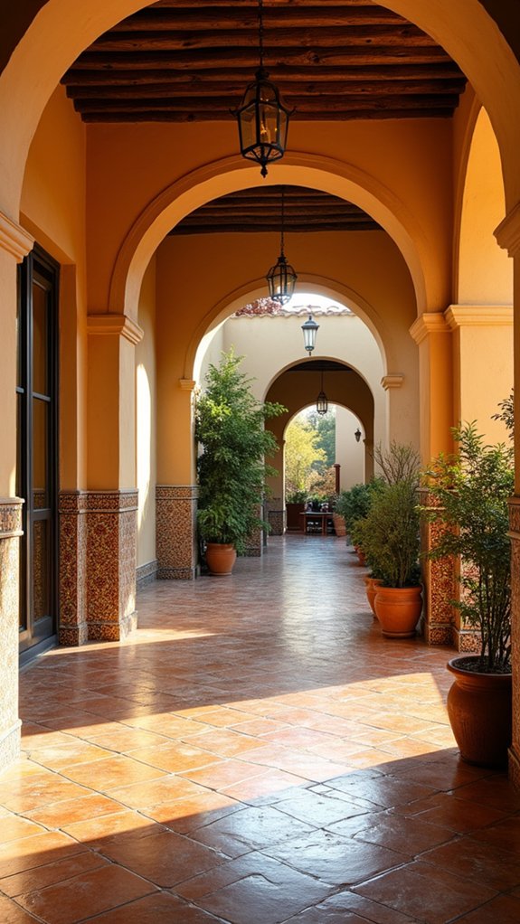 elegant archways vibrant mosaics