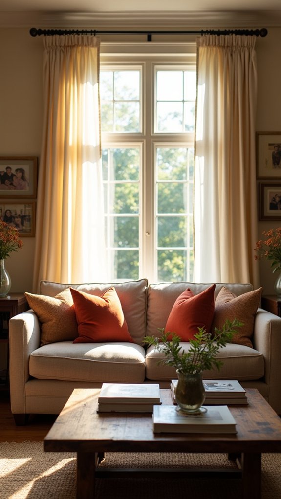 elegant layered window treatments