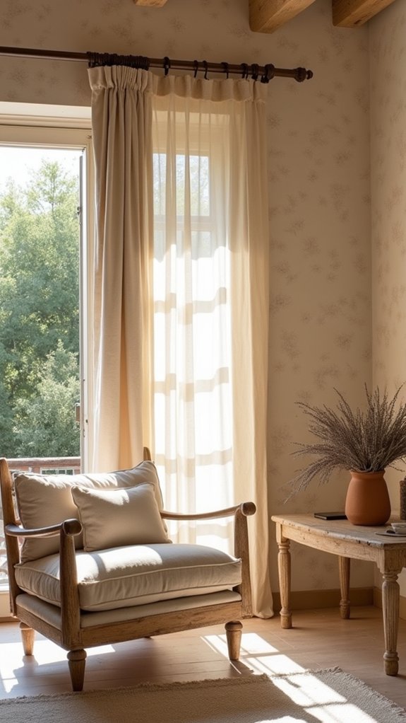 elegant linen textures enhance