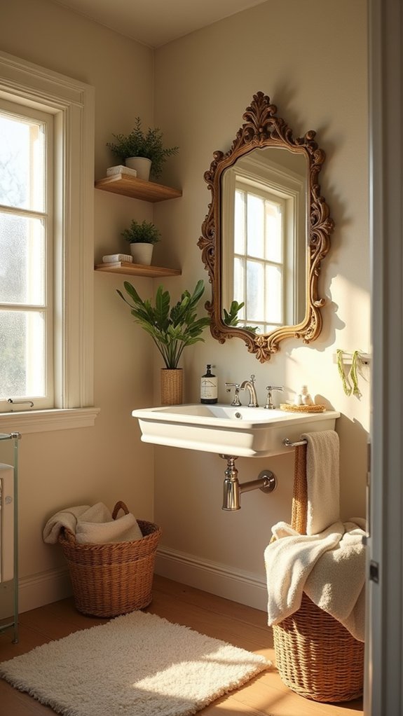 elegant mirrors enhance charm