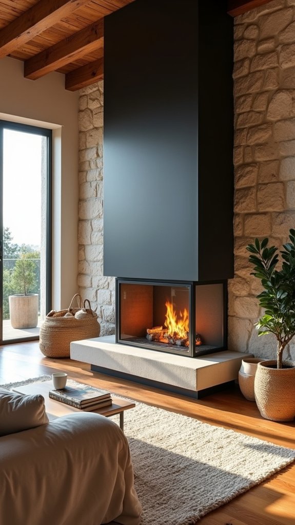 elegant open concept warmth