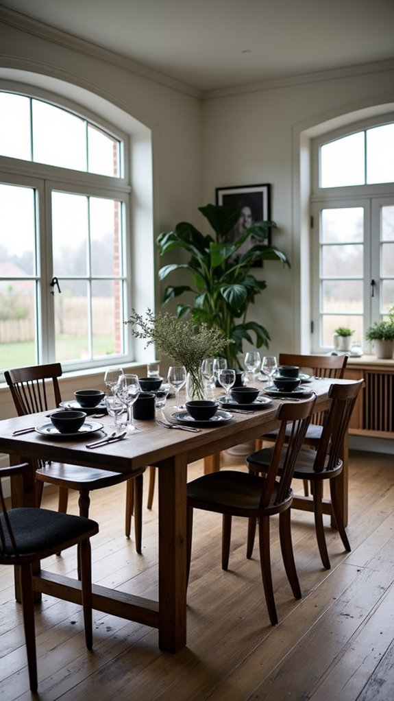 elegant rustic dining spaces