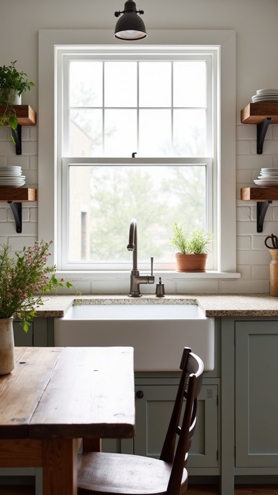 farmhouse sink adds charm