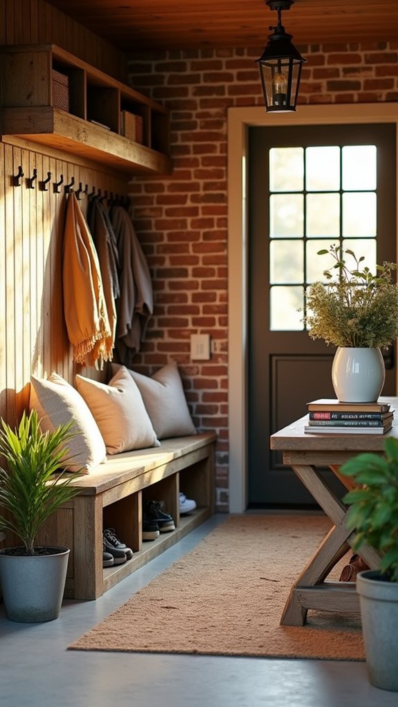 functional and stylish entryway