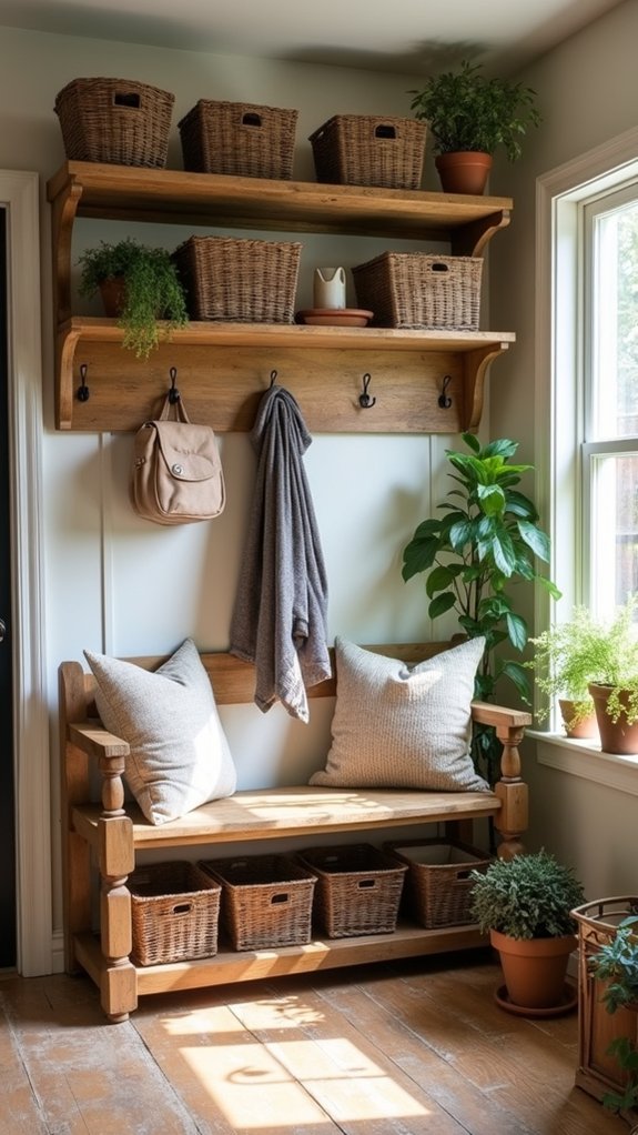 functional and stylish mudroom