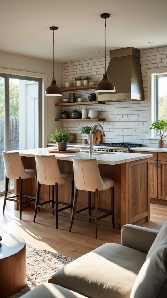 functional gathering kitchen centerpiece