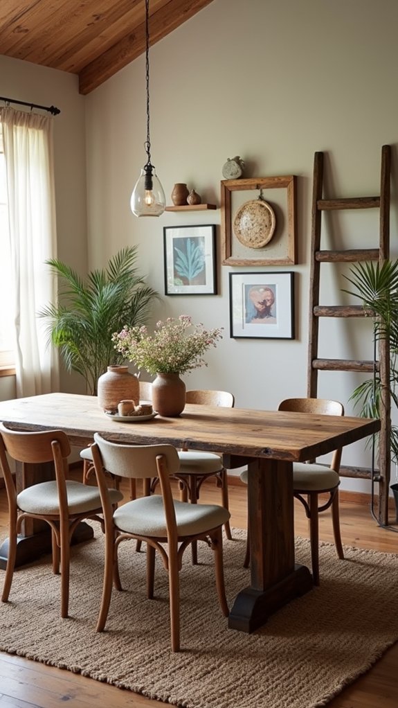 handmade pottery and textiles